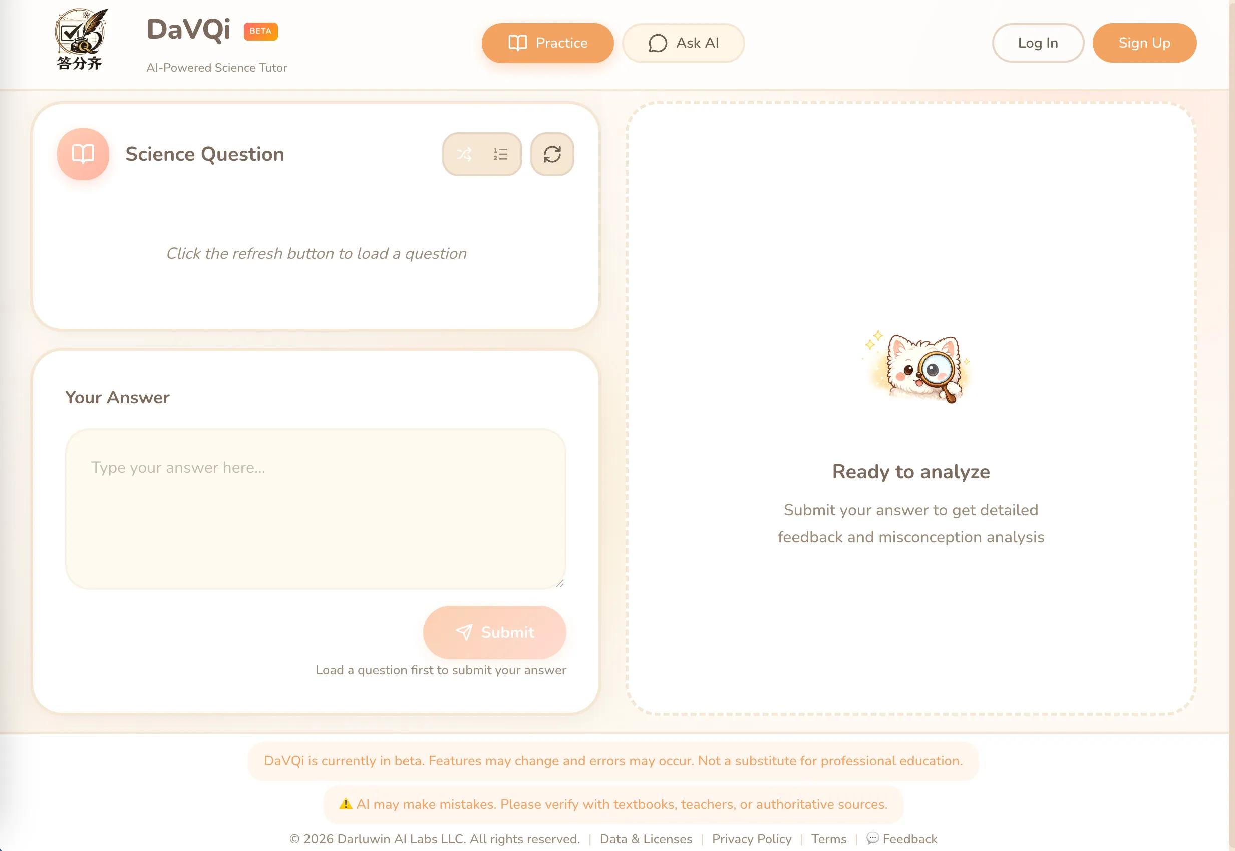 Project_ScreenShot_DaVQi-EducationAI